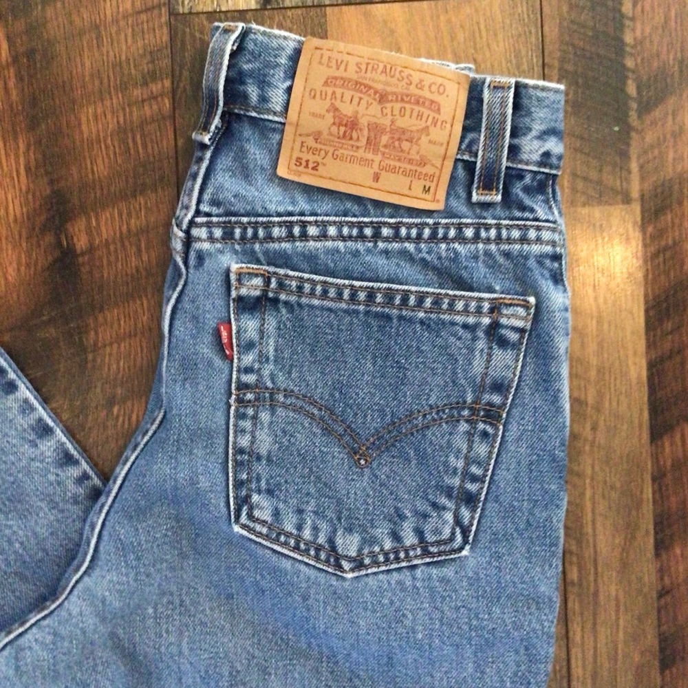 Vintage Levi’s 512 High Waist Tapered Mom Jeans 25”-26” W